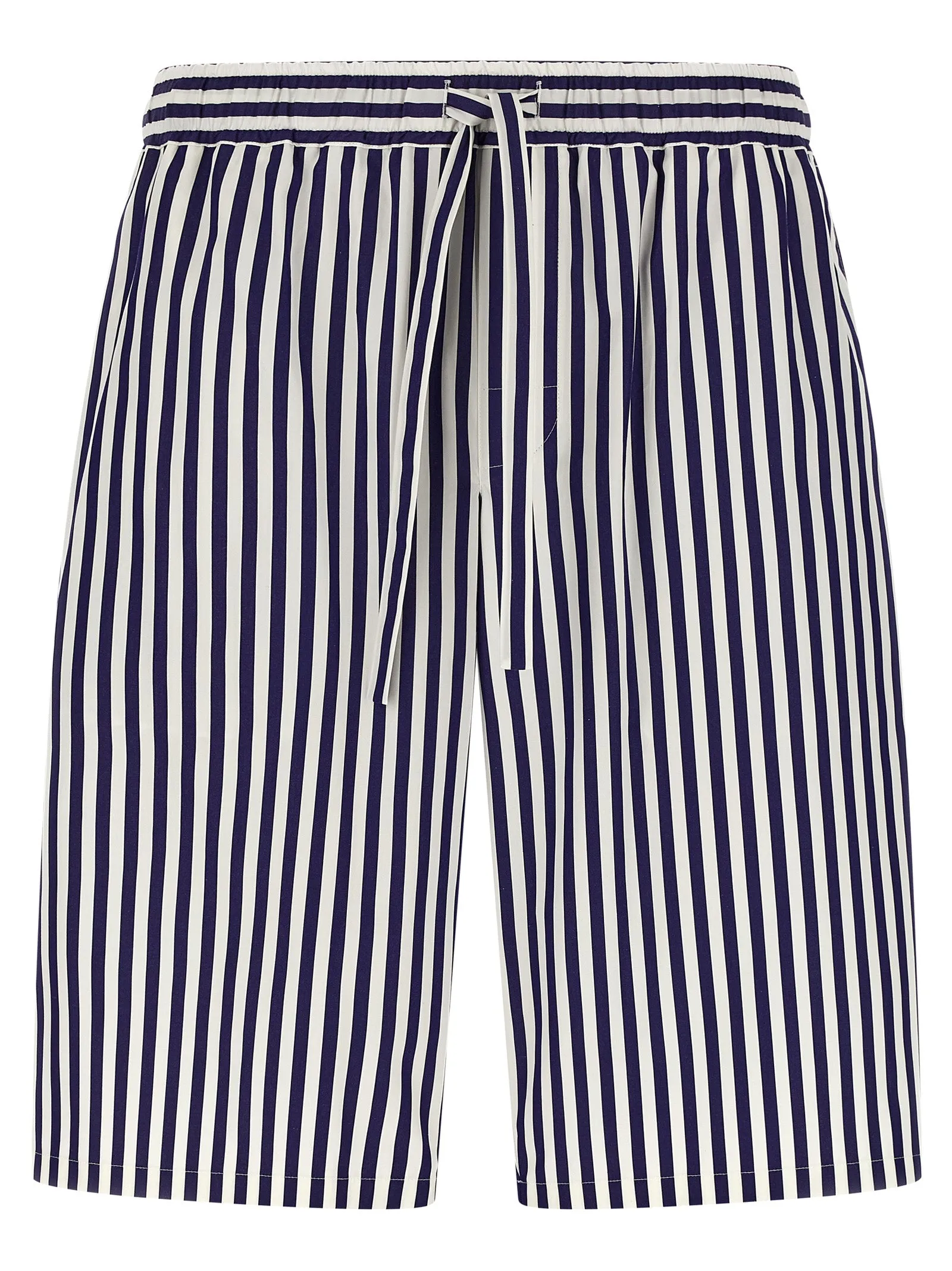 Striped Bermuda Shorts Bermuda And Short Blue sold by Wanan Luxury