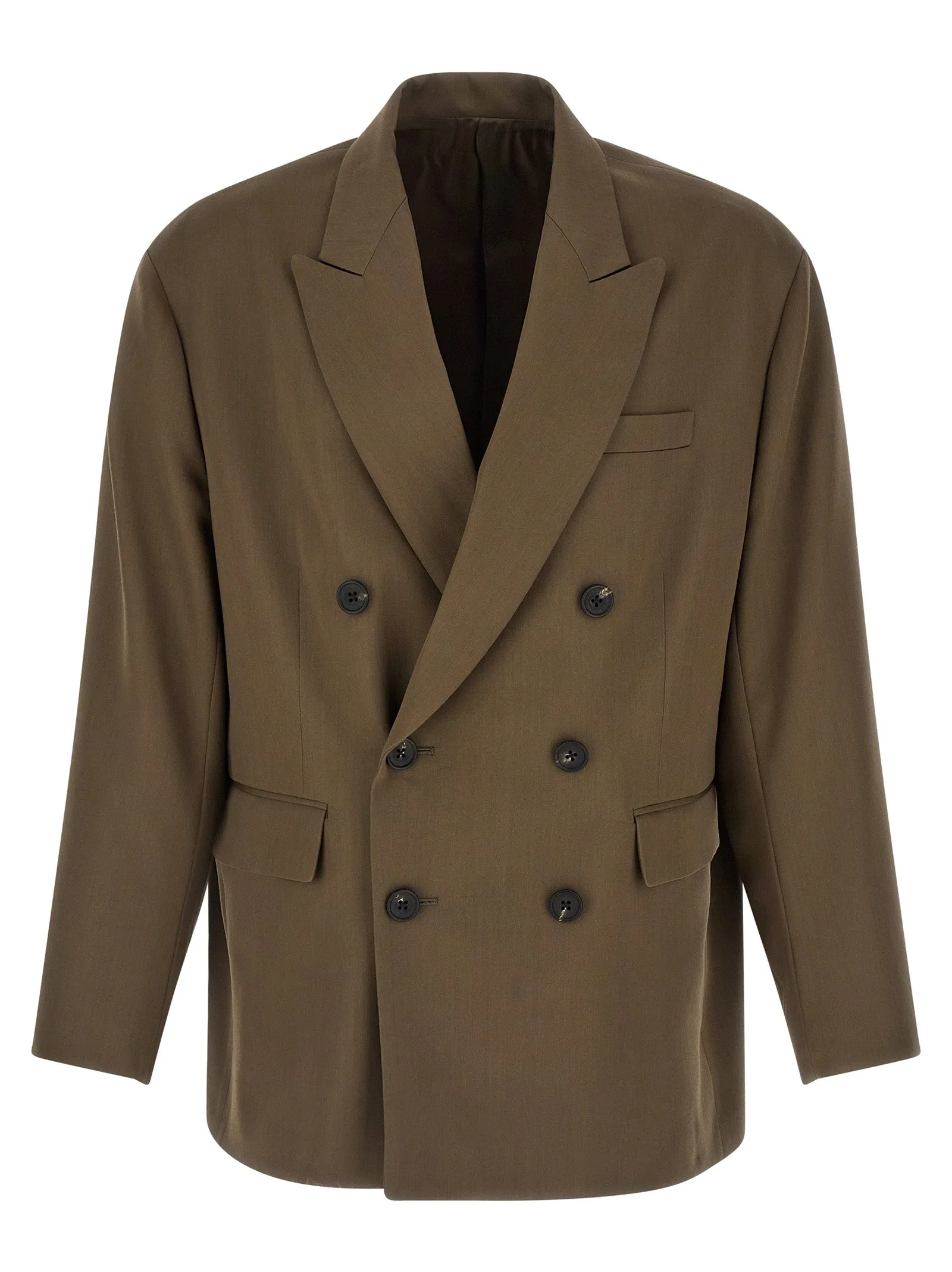 Double-Breasted Blazer Green sold by Wanan Luxury