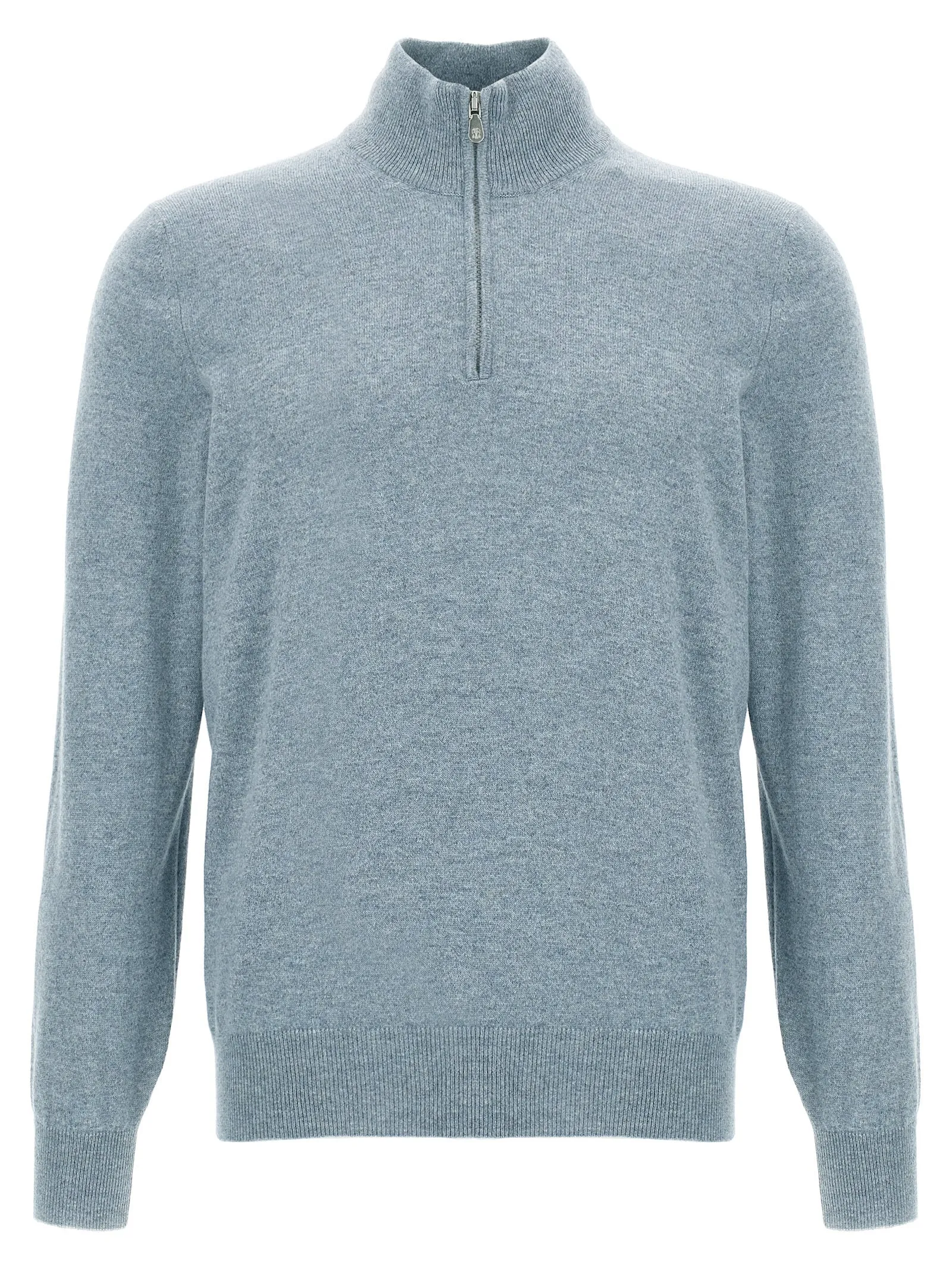 Half-Zip Sweater Sweaters And Cardigans Light Blue sold by Wanan Luxury