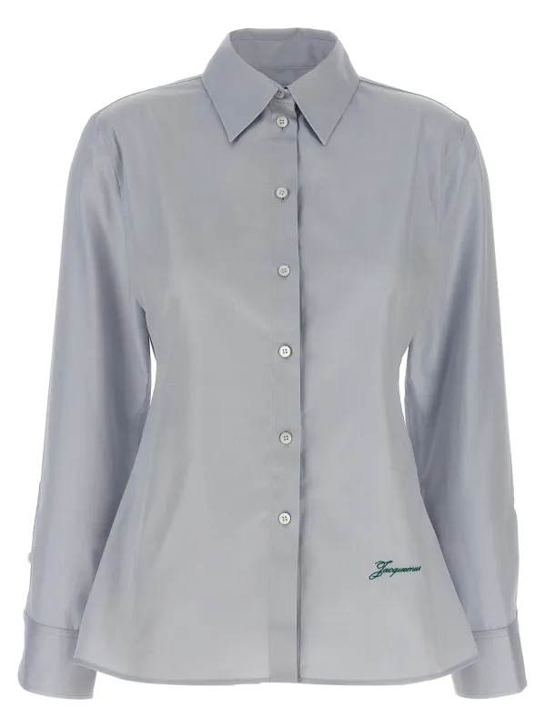 La Chemise De Costume Shirt And Blouse Gray made by Jacquemus