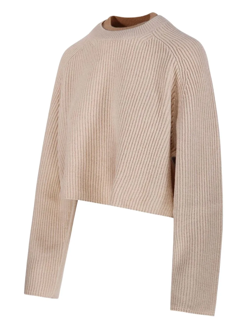 Crew Neck Sweater In Cashmere Wool sold by Wanan Luxury product image thumbnail 3