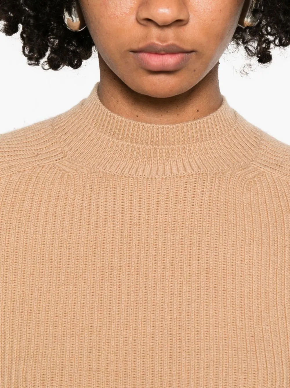 Crew Neck Sweater In Cashmere Wool sold by Wanan Luxury product image thumbnail 2