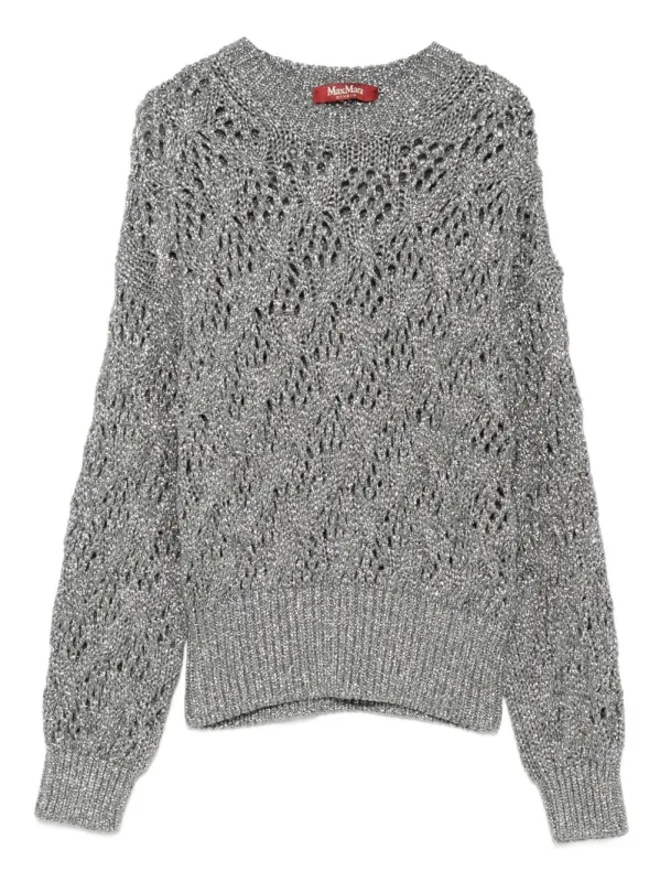Open-Knit Crewneck Jumper sold by Wanan Luxury