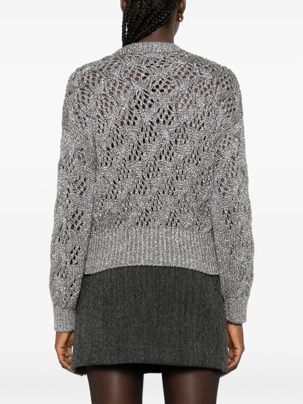 Open-Knit Crewneck Jumper sold by Wanan Luxury product image thumbnail 2
