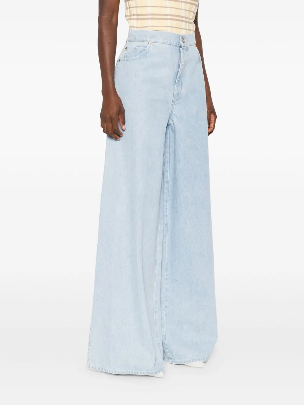 Wide-Leg Denim Jeans sold by Wanan Luxury product image thumbnail 5