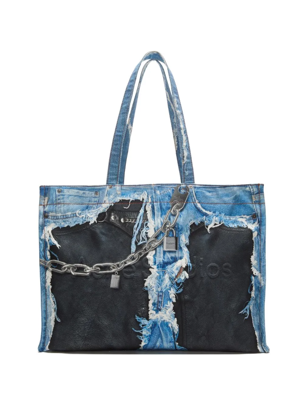 Denim Print Tote Bag sold by Wanan Luxury