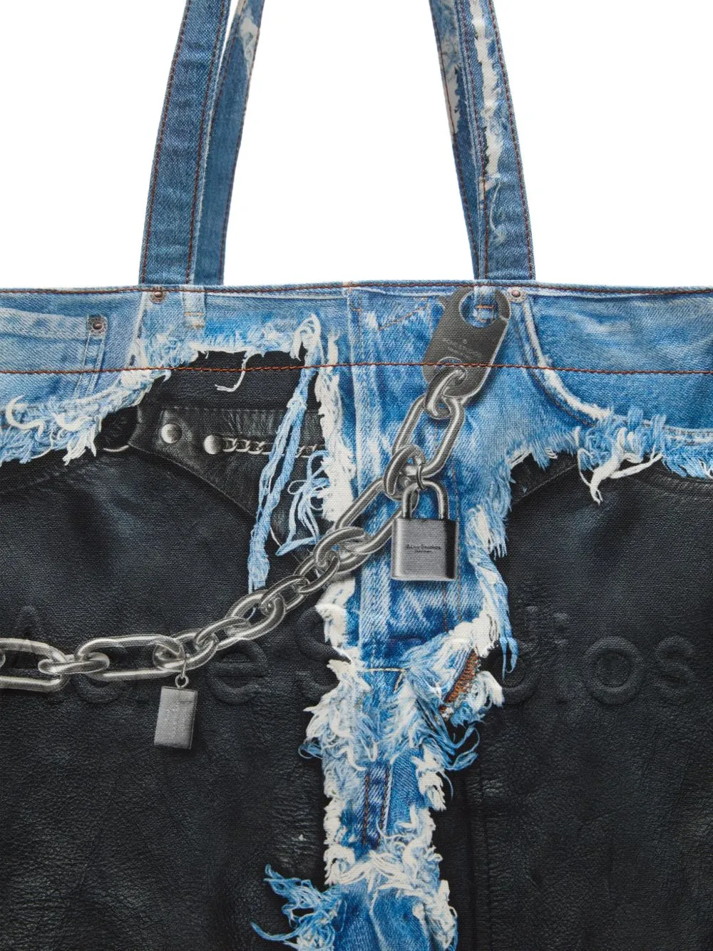 Denim Print Tote Bag sold by Wanan Luxury product image thumbnail 5