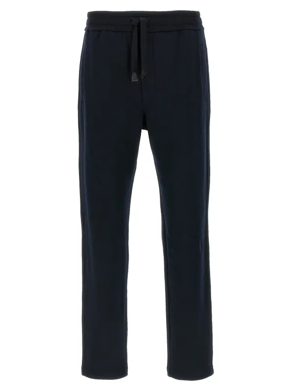 Cotton Joggers Pants Blue made by Brioni