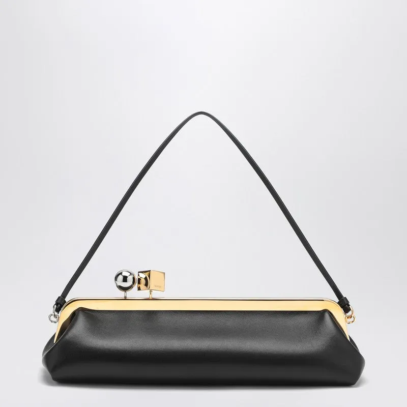 Salon Black Leather Pouch sold by Wanan Luxury