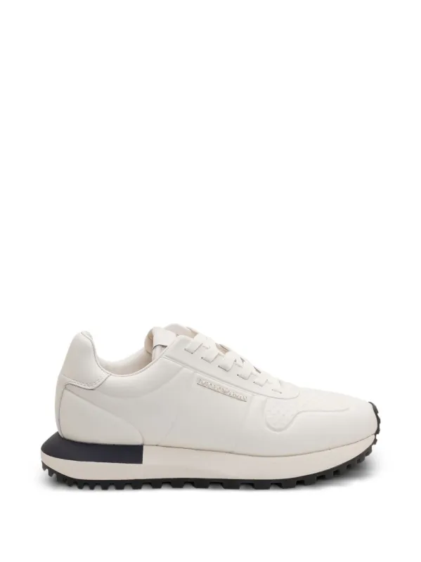 Leather Sneakers made by Emporio Armani