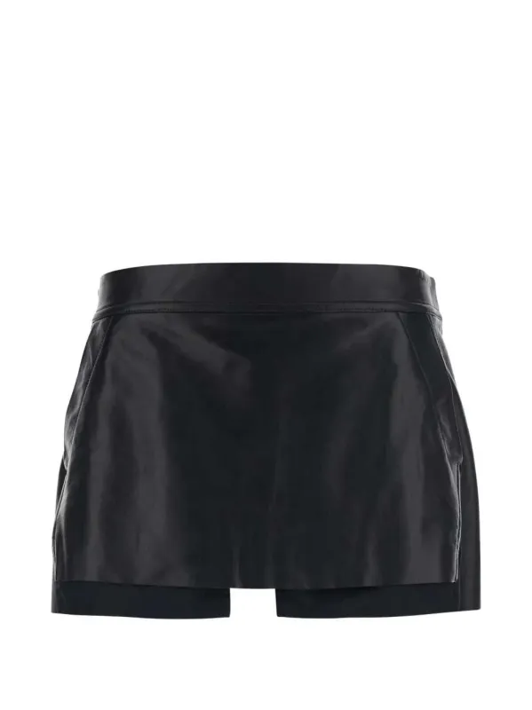 Fog Rear-Zip Mini Skirt sold by Wanan Luxury