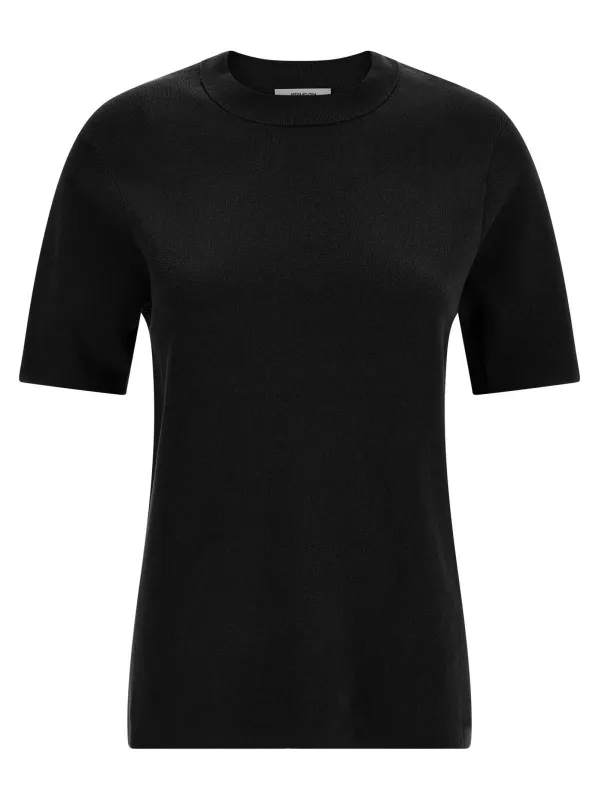 Mercerized Cotton T-Shirt Black made by Entire Studios