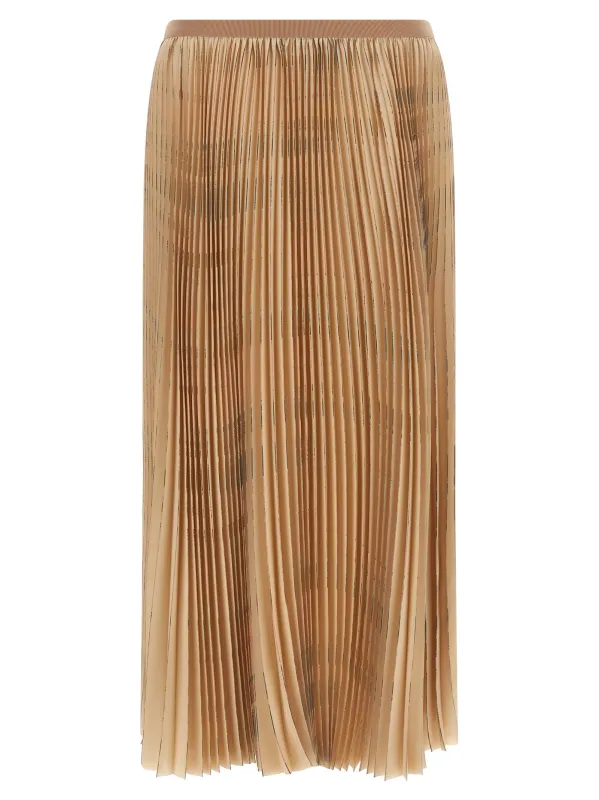 Pleated Skirt Skirts Beige sold by Wanan Luxury