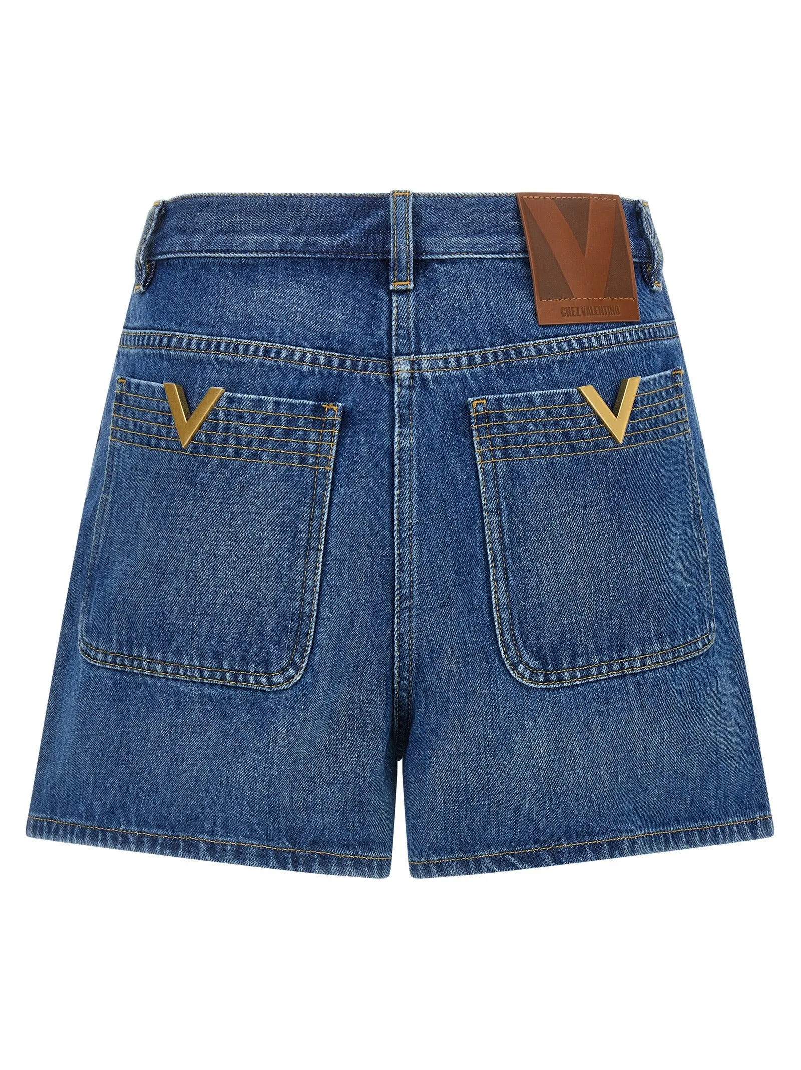 Valentino Garavani Vgold Shorts Bermuda And Short Blue sold by Wanan Luxury product image thumbnail 2