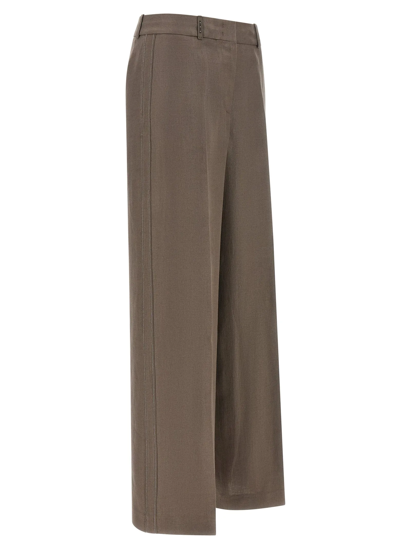 Linen Trousers Pants Brown sold by Wanan Luxury product image thumbnail 3