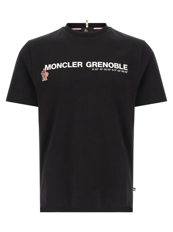 Logo Print T-Shirt Black made by Moncler
