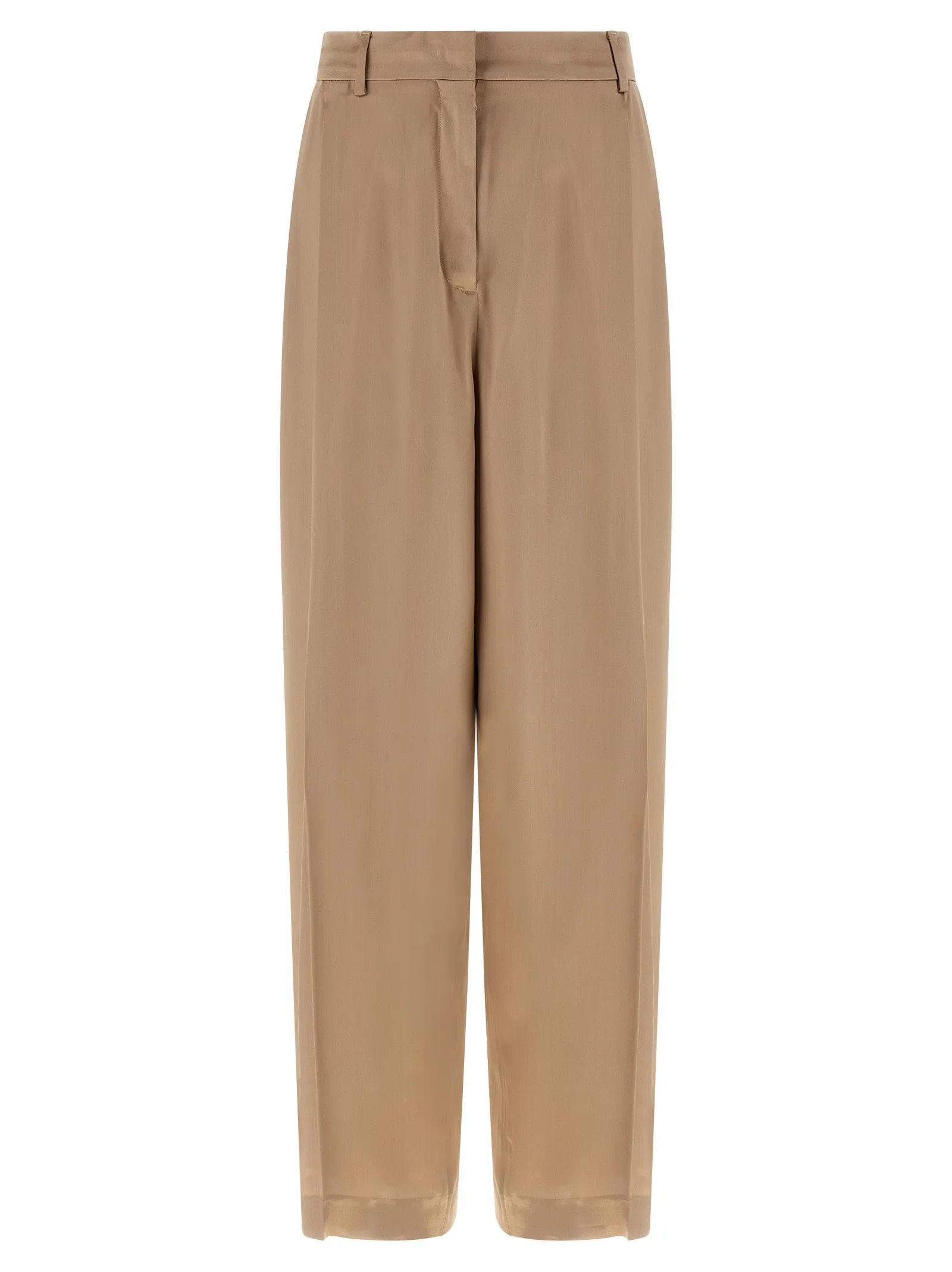 Liquid Satin Pants Beige sold by Wanan Luxury