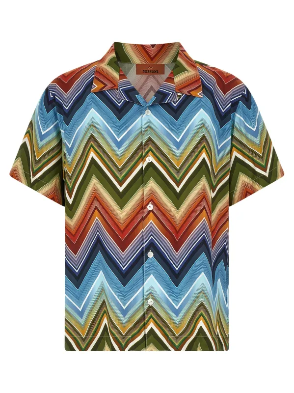 Macro Zigzag Shirt Shirt And Blouse Multicolor made by Missoni