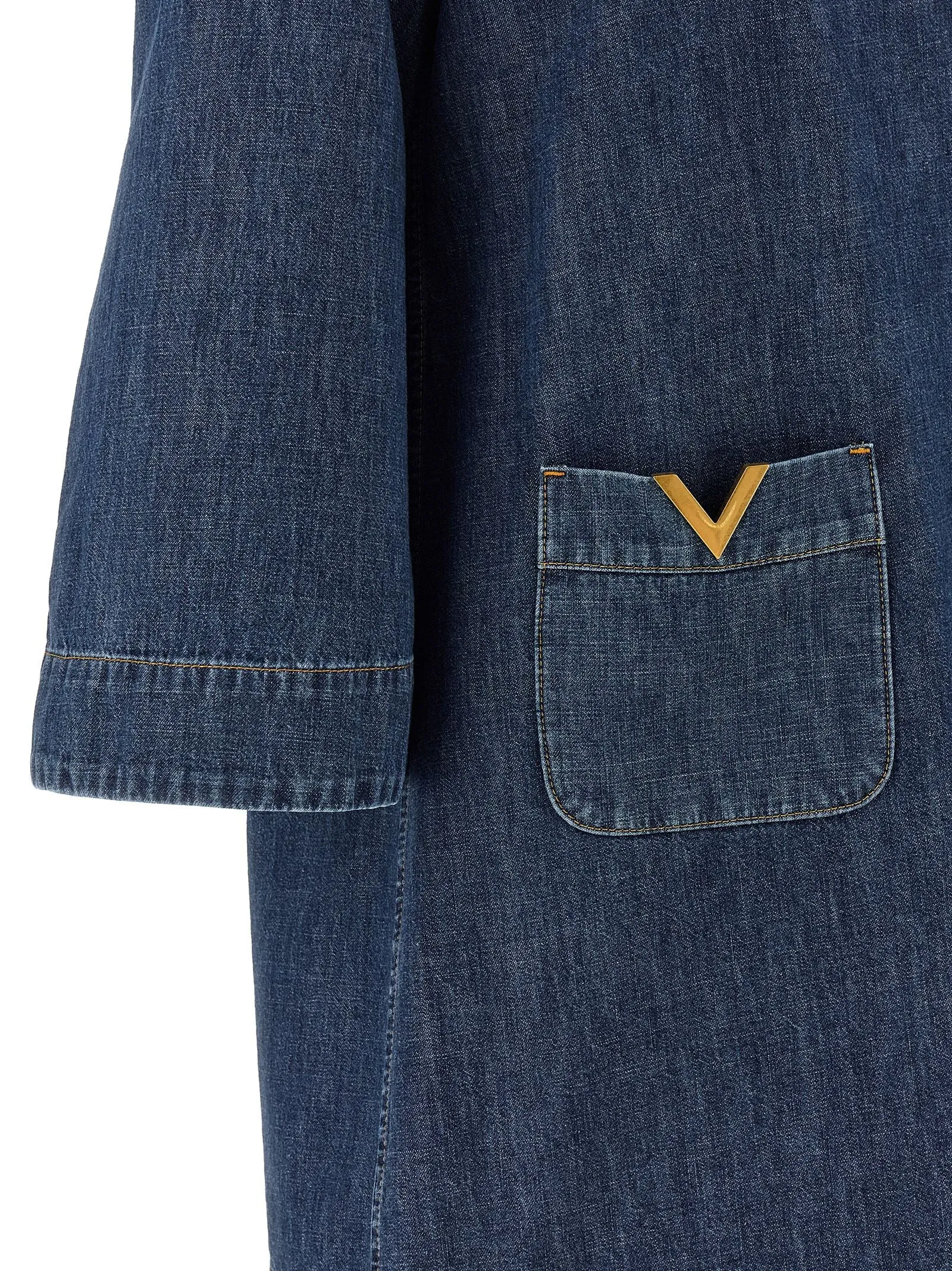 Valentino Garavani Vgold Dress Dresses Blue sold by Wanan Luxury product image thumbnail 4