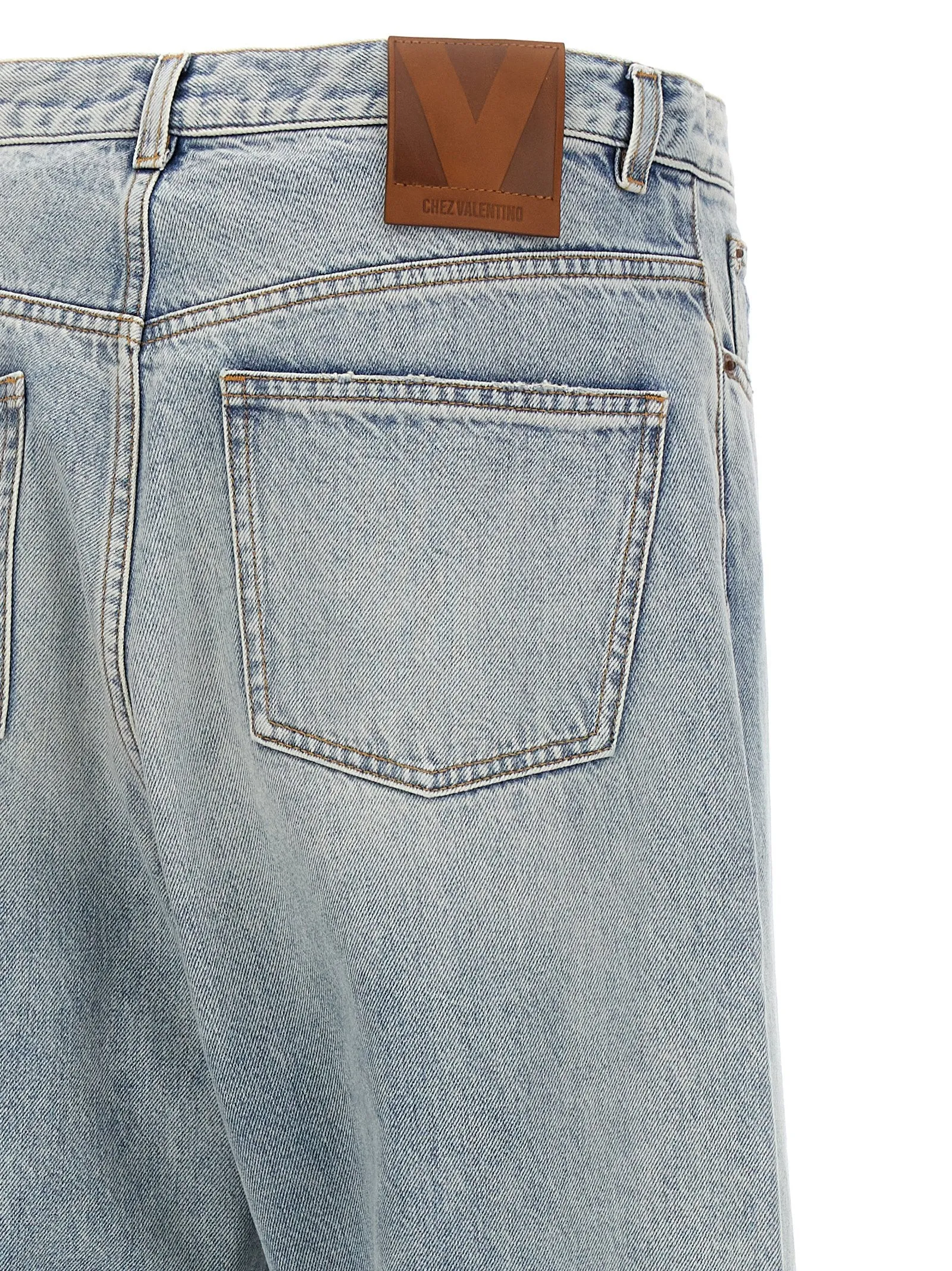 Valentino Garavani Turn-Up Jeans Light Blue sold by Wanan Luxury product image thumbnail 4