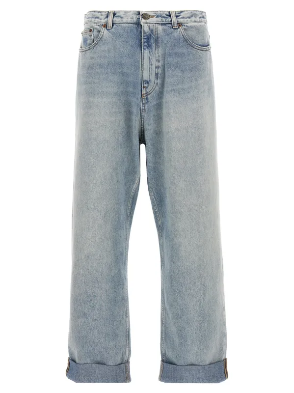 Valentino Garavani Turn-Up Jeans Light Blue sold by Wanan Luxury