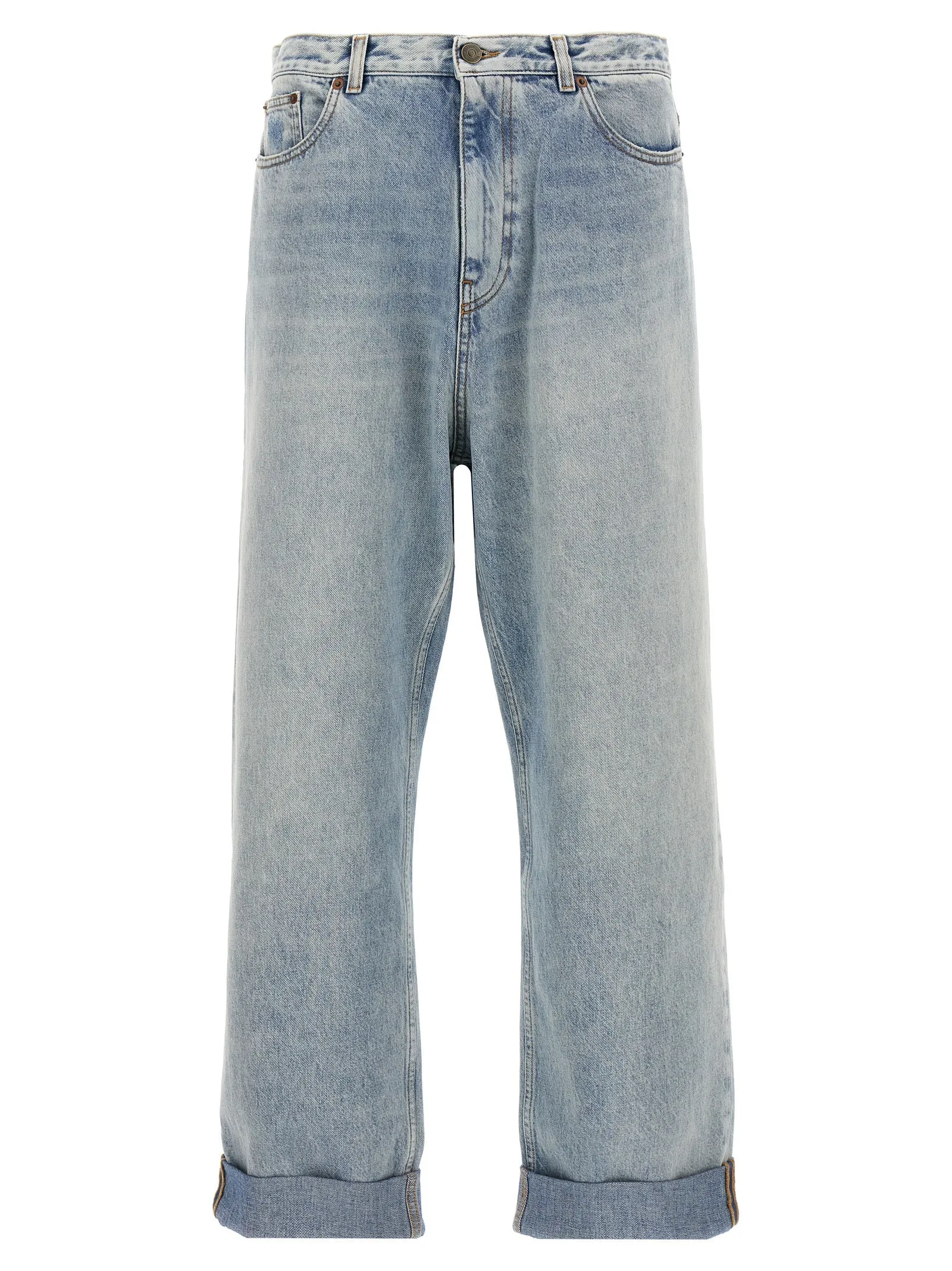 Valentino Garavani Turn-Up Jeans Light Blue sold by Wanan Luxury