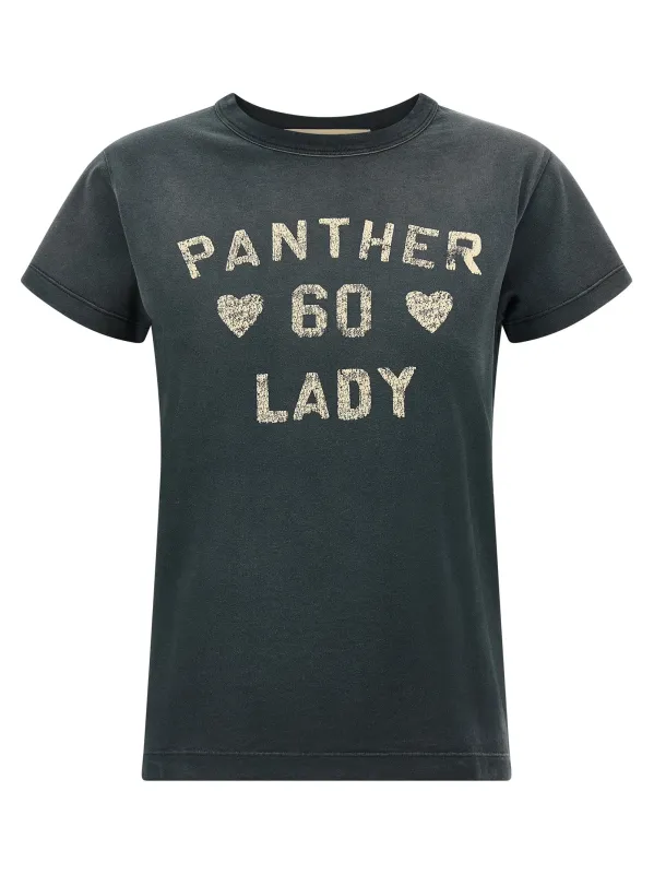Panther Lady T-Shirt Gray made by Valentino Garavani