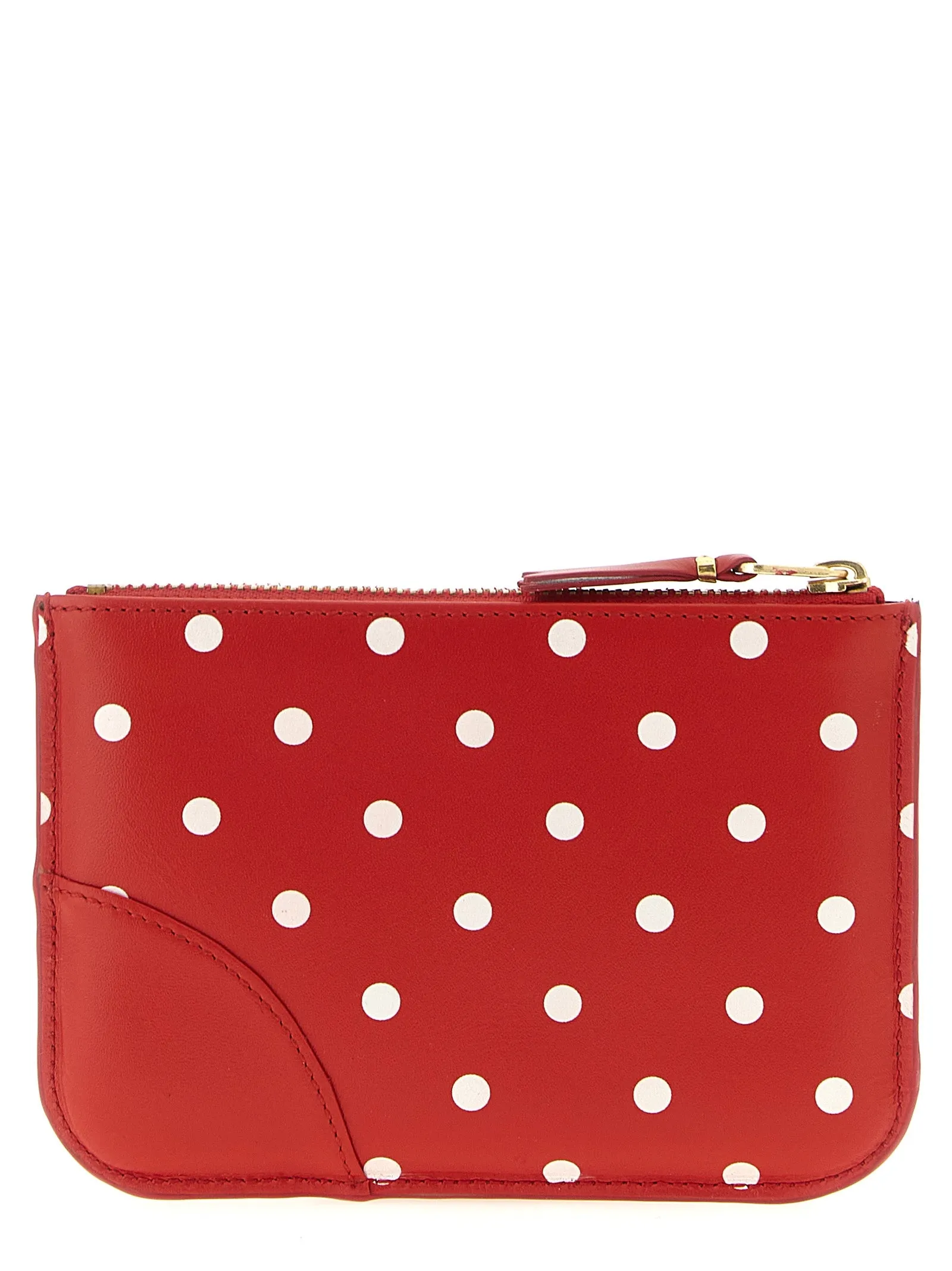 Polka Dots Printed Card Holder Wallets And Card Holders Red sold by Wanan Luxury product image thumbnail 2