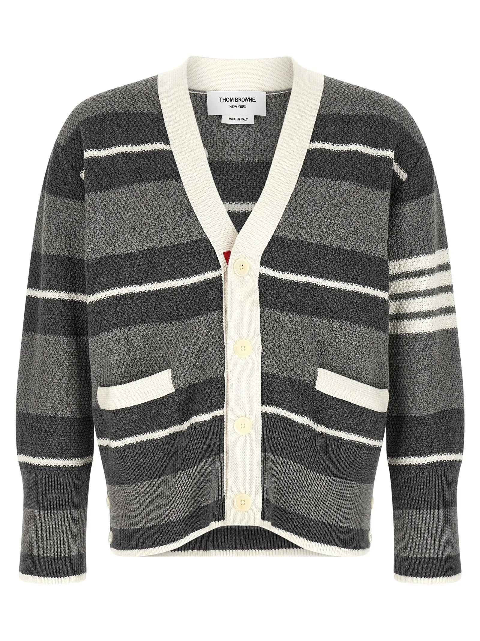 Striped Cardigan Sweaters And Cardigans Gray sold by Wanan Luxury
