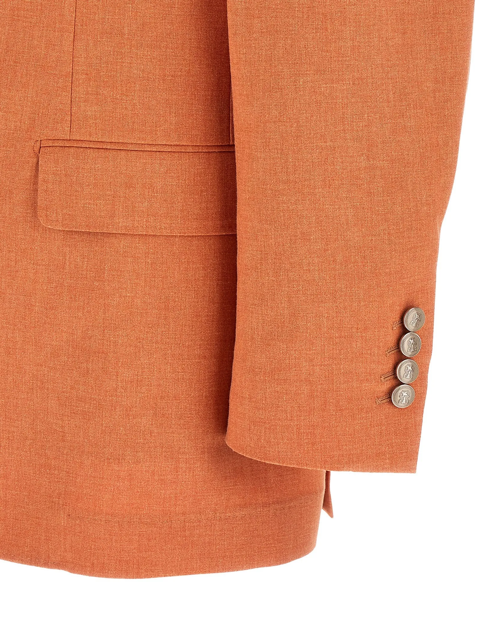Mouliné Canvas Blazer Orange sold by Wanan Luxury product image thumbnail 4