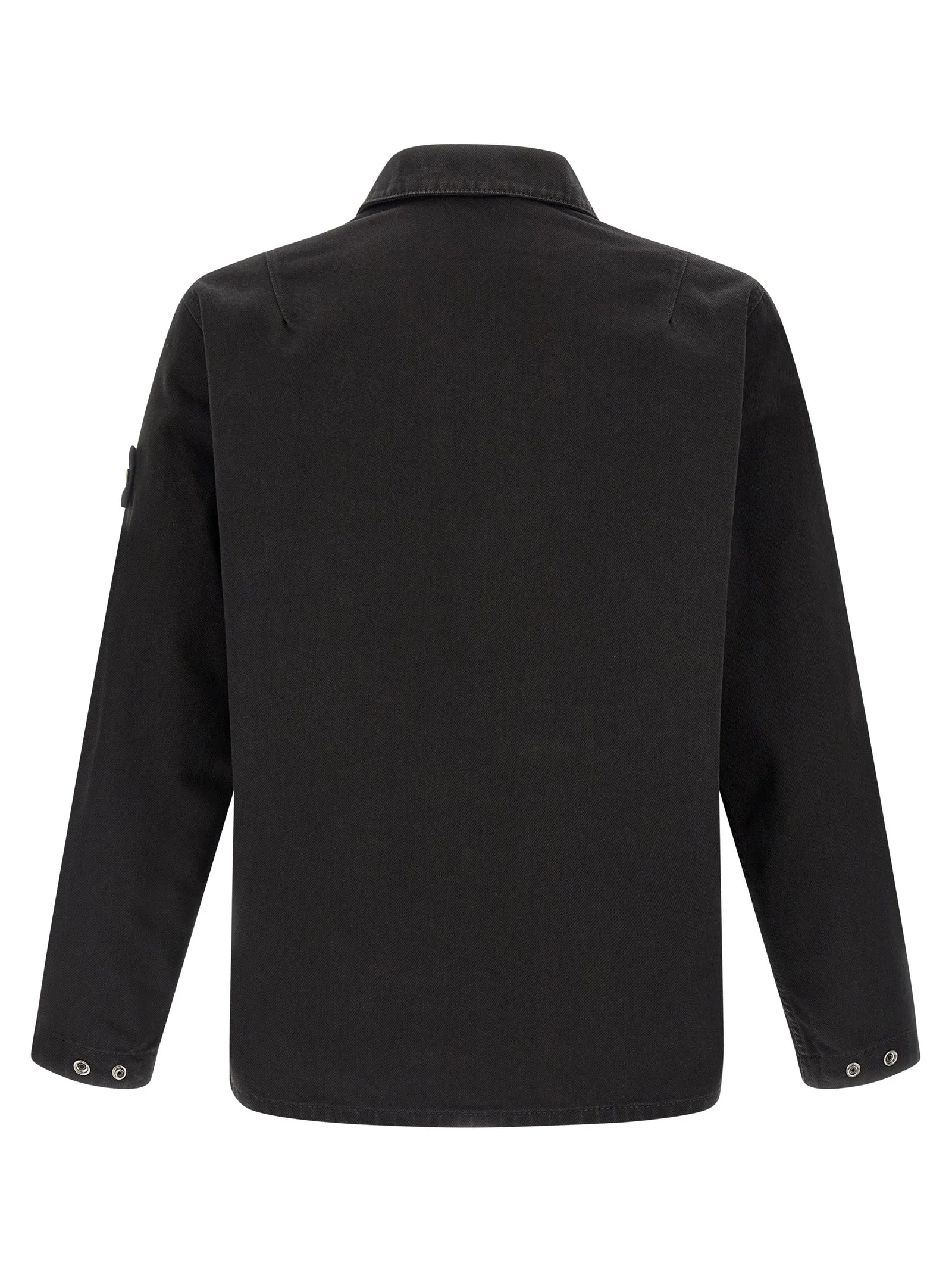 Denim Overshirt Shirt And Blouse Black sold by Wanan Luxury product image thumbnail 2