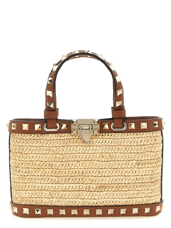 Rockstud Tote Bag Beige made by Valentino Garavani