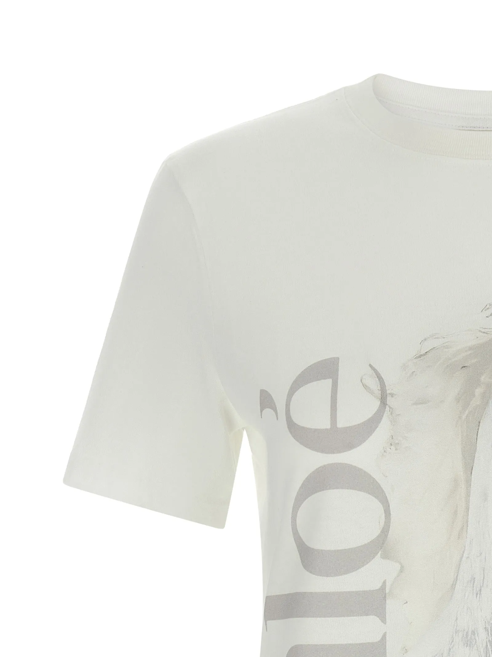 Printed T-Shirt White sold by Wanan Luxury product image thumbnail 3