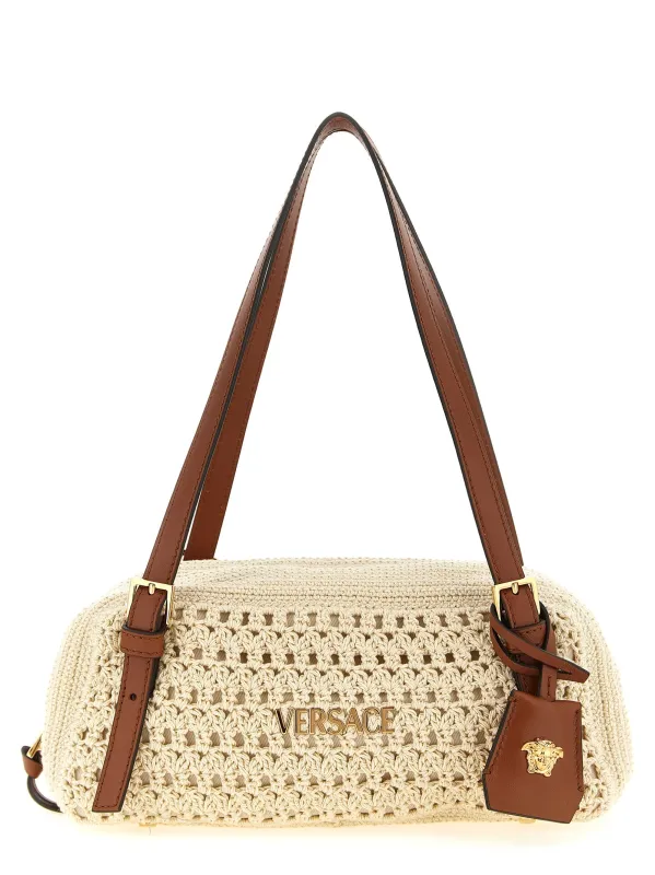 Versace Tag Shoulder Bags Beige made by Versace