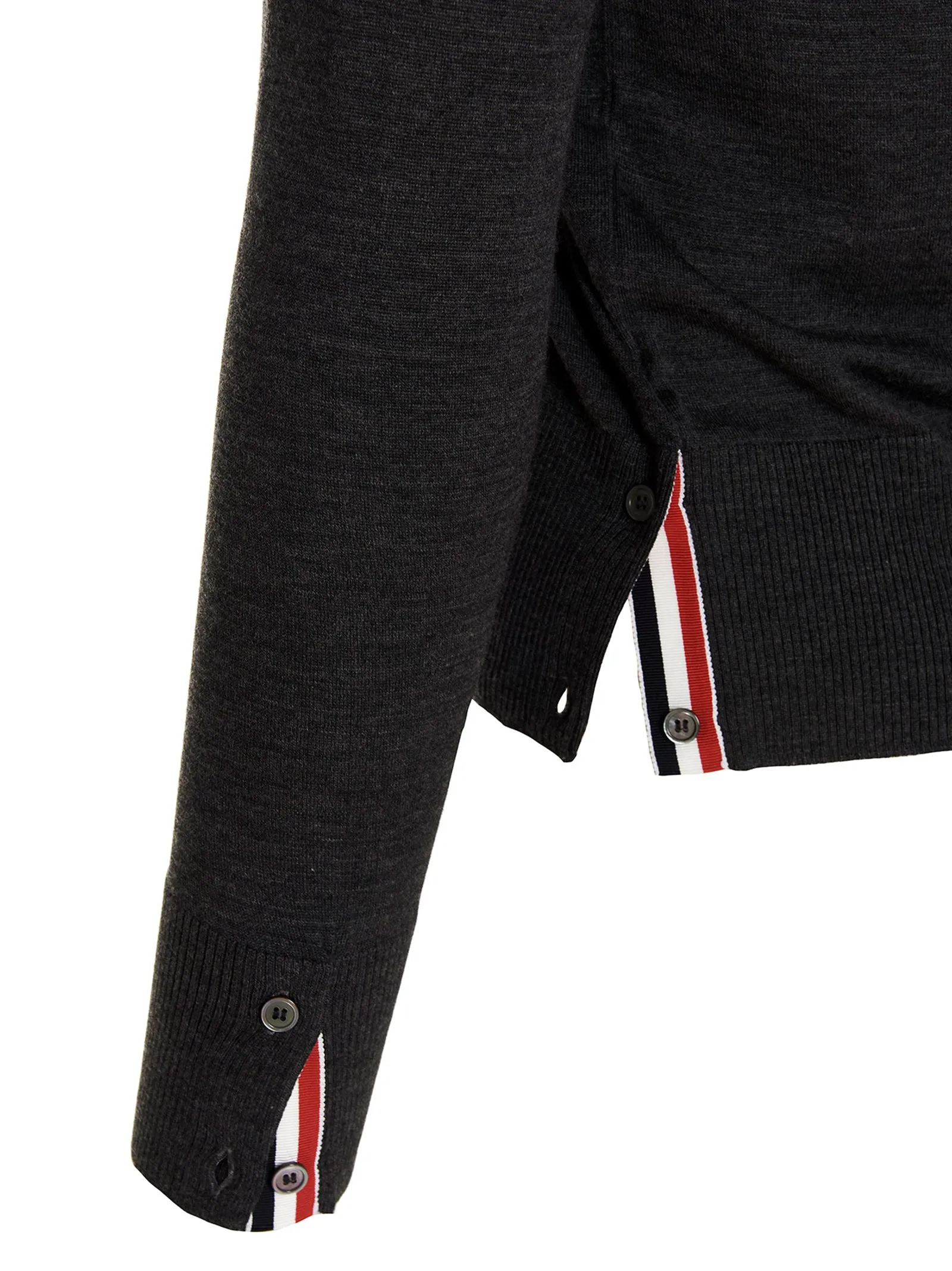 Merino Wool Cardigan Sweaters And Cardigans Gray sold by Wanan Luxury product image thumbnail 4