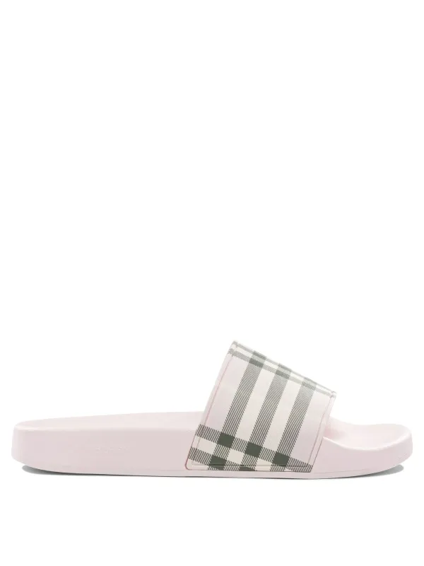 Check Sandals Pink made by Burberry
