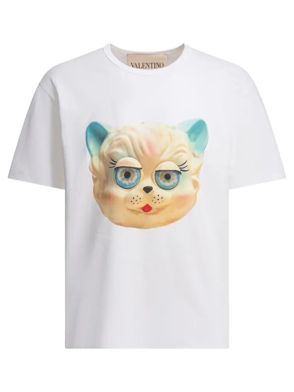 Le Chat De La Maison T-Shirts White made by Valentino