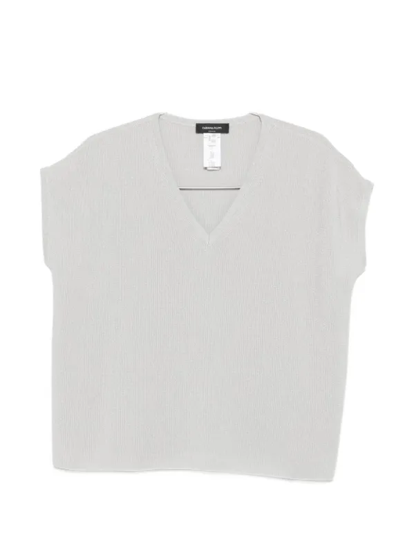 Cotton V-Necked Top sold by Wanan Luxury