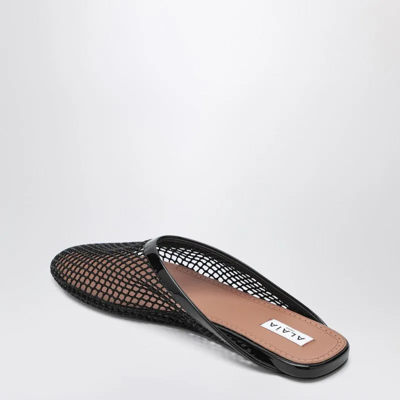 Flat Mules Black In Mesh sold by Wanan Luxury product image thumbnail 2