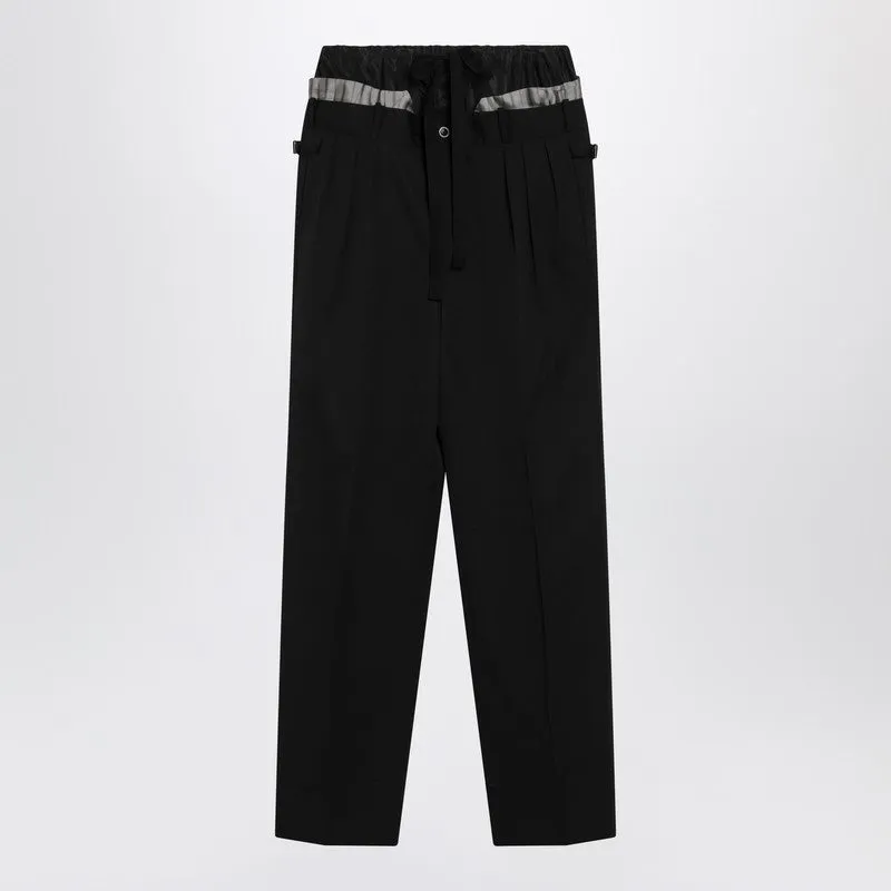Black Trousers “Anonymity Of The Lining” sold by Wanan Luxury