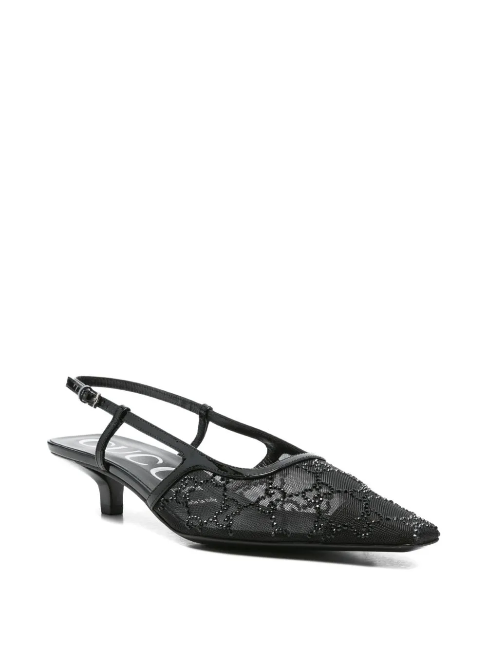 Crystal Embellished Slingback Pumps sold by Wanan Luxury product image thumbnail 4
