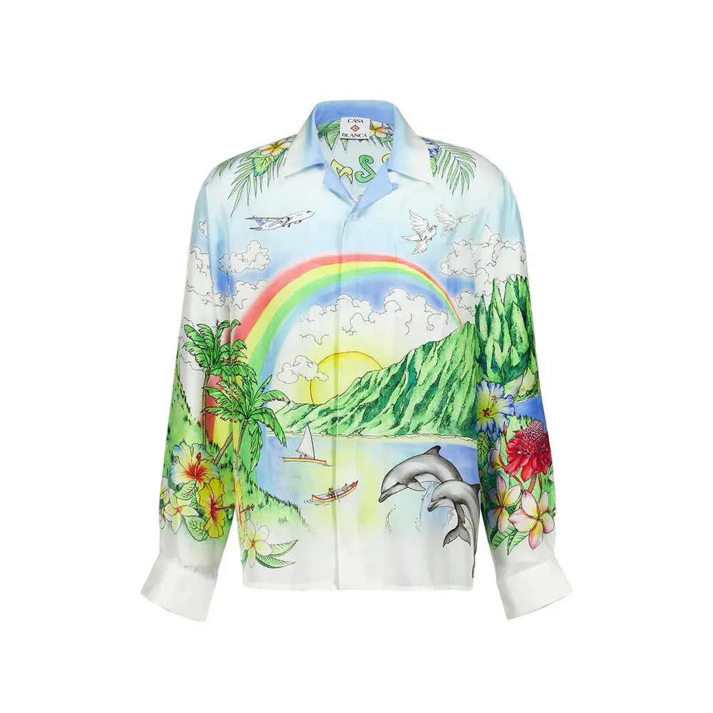 Shirts White, Green sold by Wanan Luxury