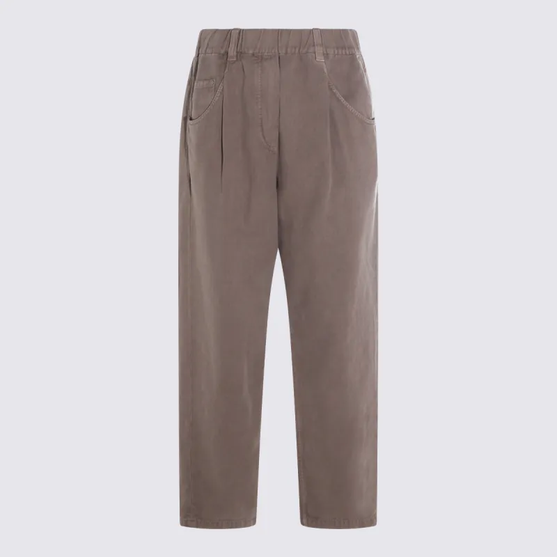 Jeans Earth Brown made by Brunello Cucinelli