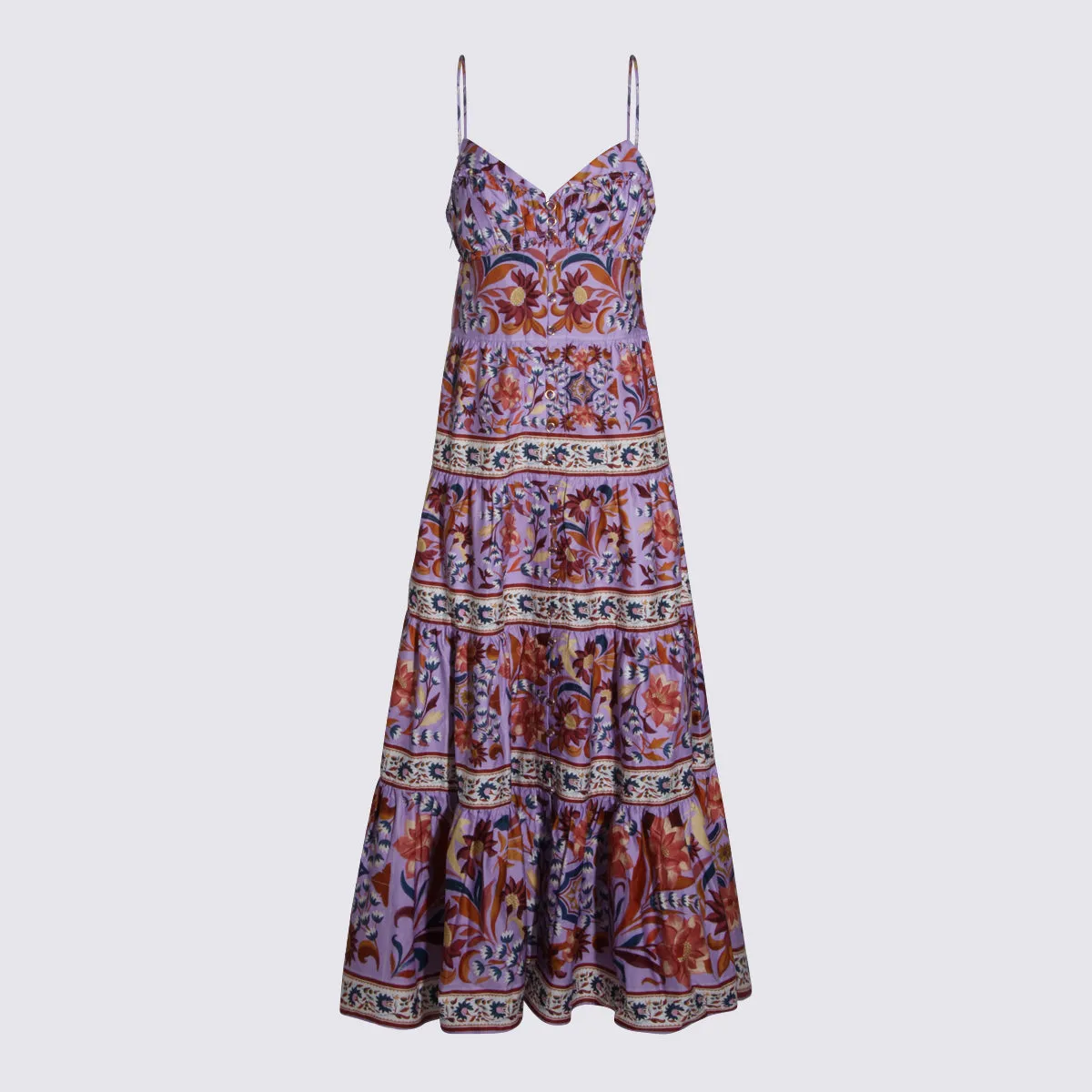 Dresses Flower Tiles Lilac sold by Wanan Luxury
