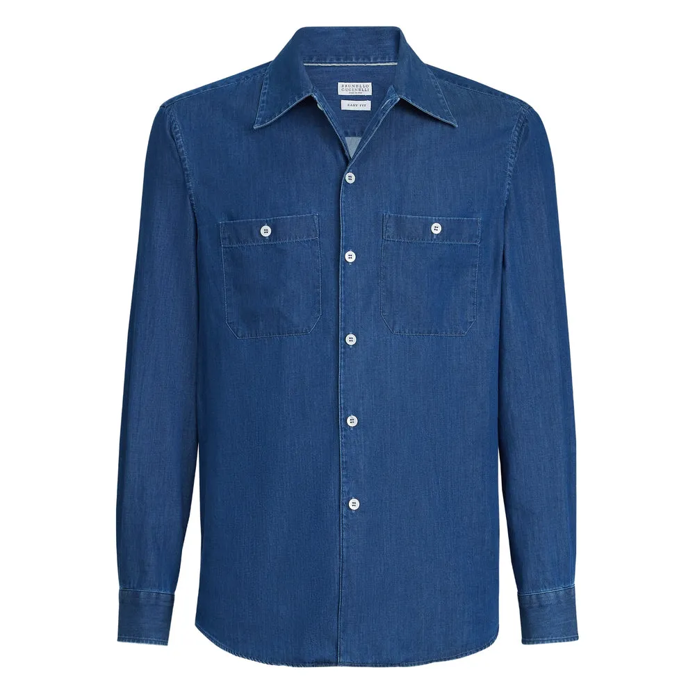 Shirts Blue sold by Wanan Luxury