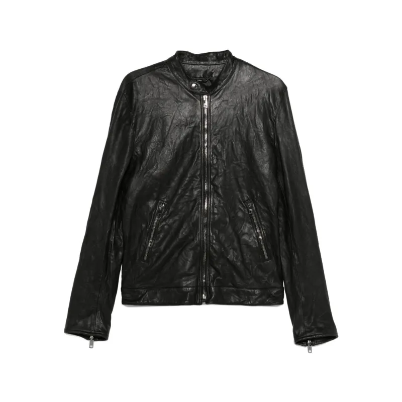 Leather Outerwears Black sold by Wanan Luxury