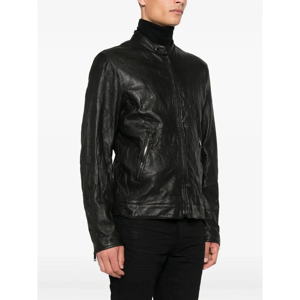 Leather Outerwears Black sold by Wanan Luxury product image thumbnail 2