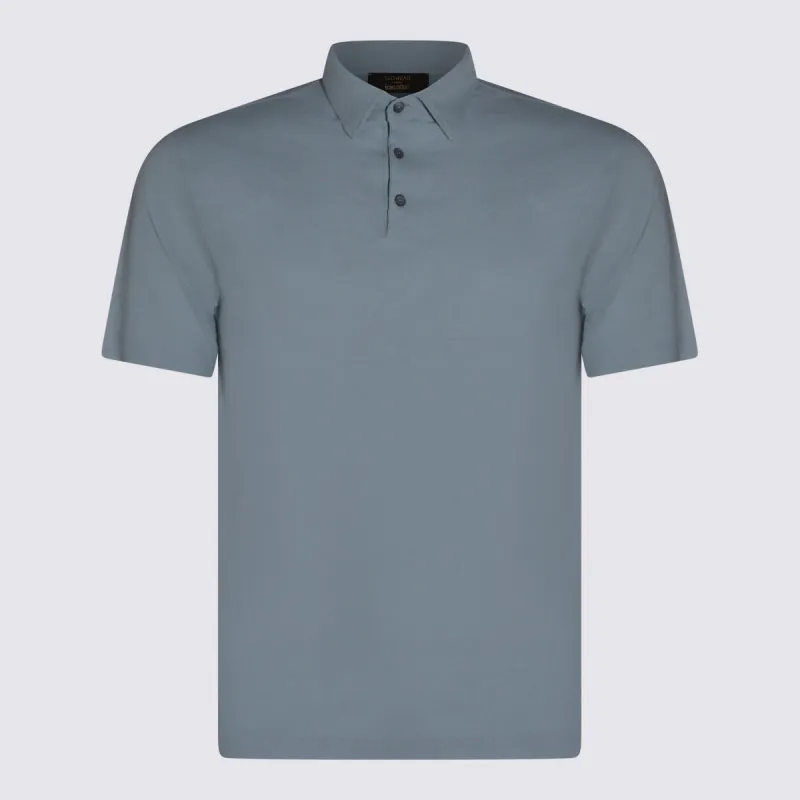 T-Shirts And Polos Blue And Green made by Wanan Luxury