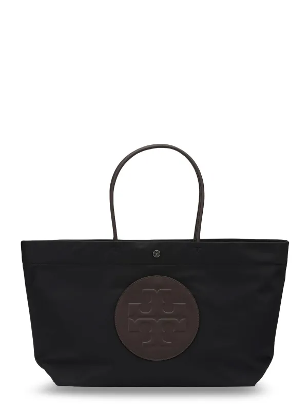 Ella Twist Nylon Shoulder Bag With Maxi Front Logo Patch sold by Wanan Luxury