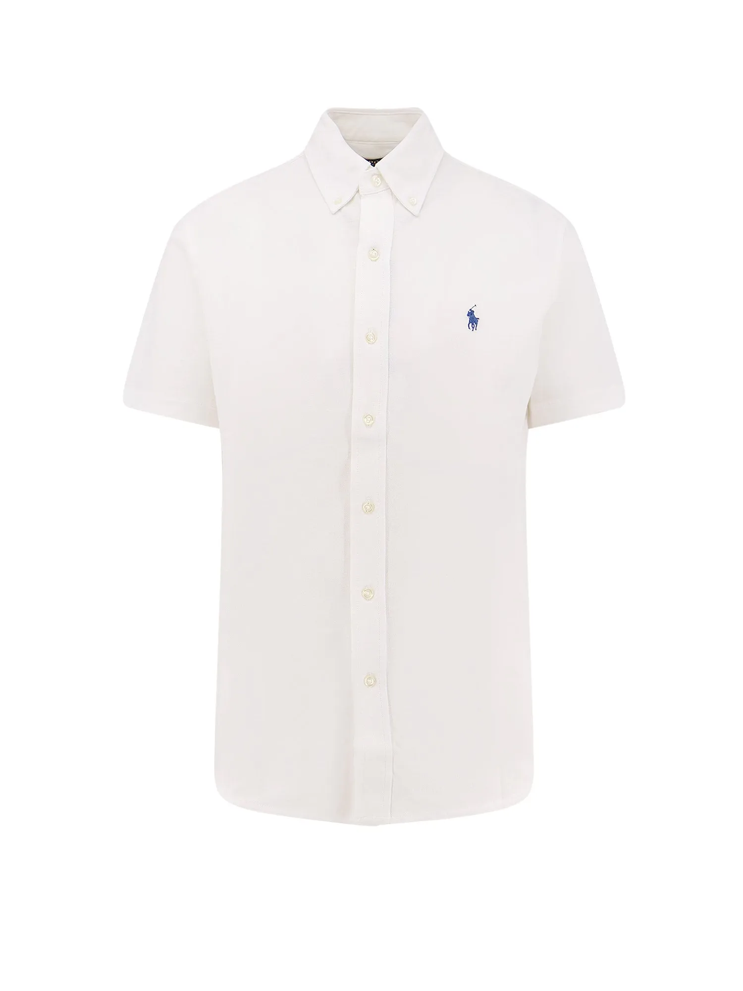 Cotton Shirt With Embroidered Logo On The Front sold by Wanan Luxury